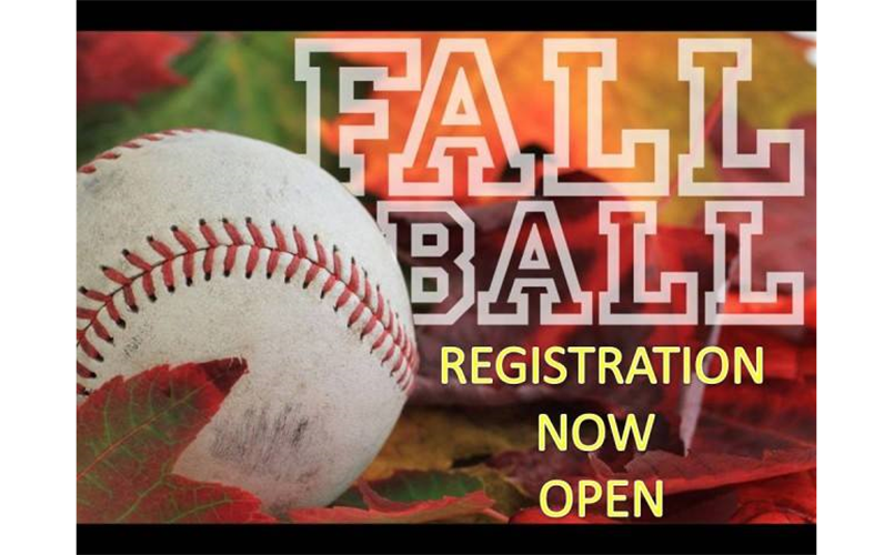 Fall Ball Registration is Open Through July 11