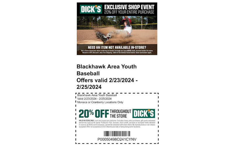 Dick's Sporting Goods Shop Weekend February 23-25